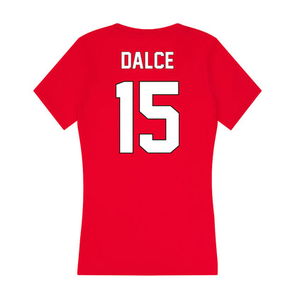 Maryland - NCAA Women's Basketball : Christina Dalce - Women's V-Neck T-Shirt-1