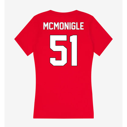 Maryland - NCAA Football : Michael McMonigle - Women's V-Neck T-Shirt-1