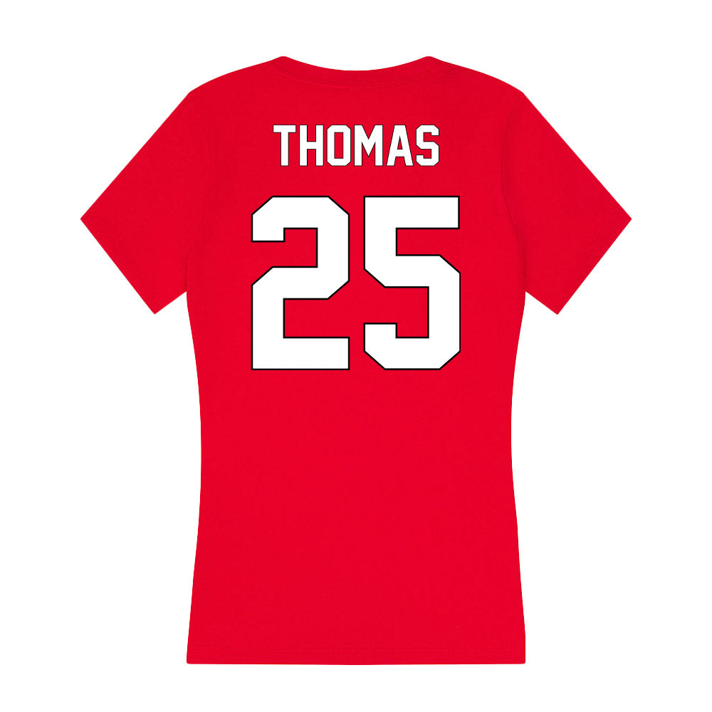 Maryland - NCAA Women's Soccer : Trysta Thomas - Women's V-Neck T-Shirt-1