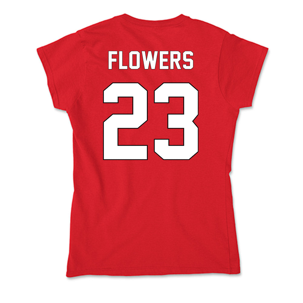 Maryland - NCAA Football : Keyshawn Flowers - Soft Style Women’s T-Shirt-1