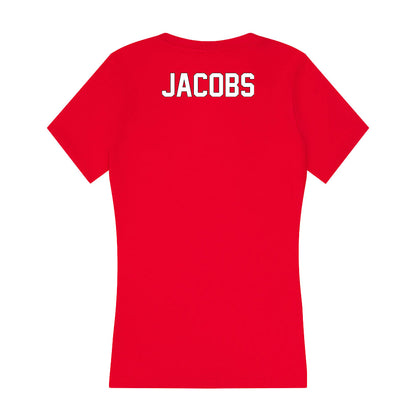 Maryland - NCAA Wrestling : Luke Jacobs - Women's V-Neck T-Shirt-1