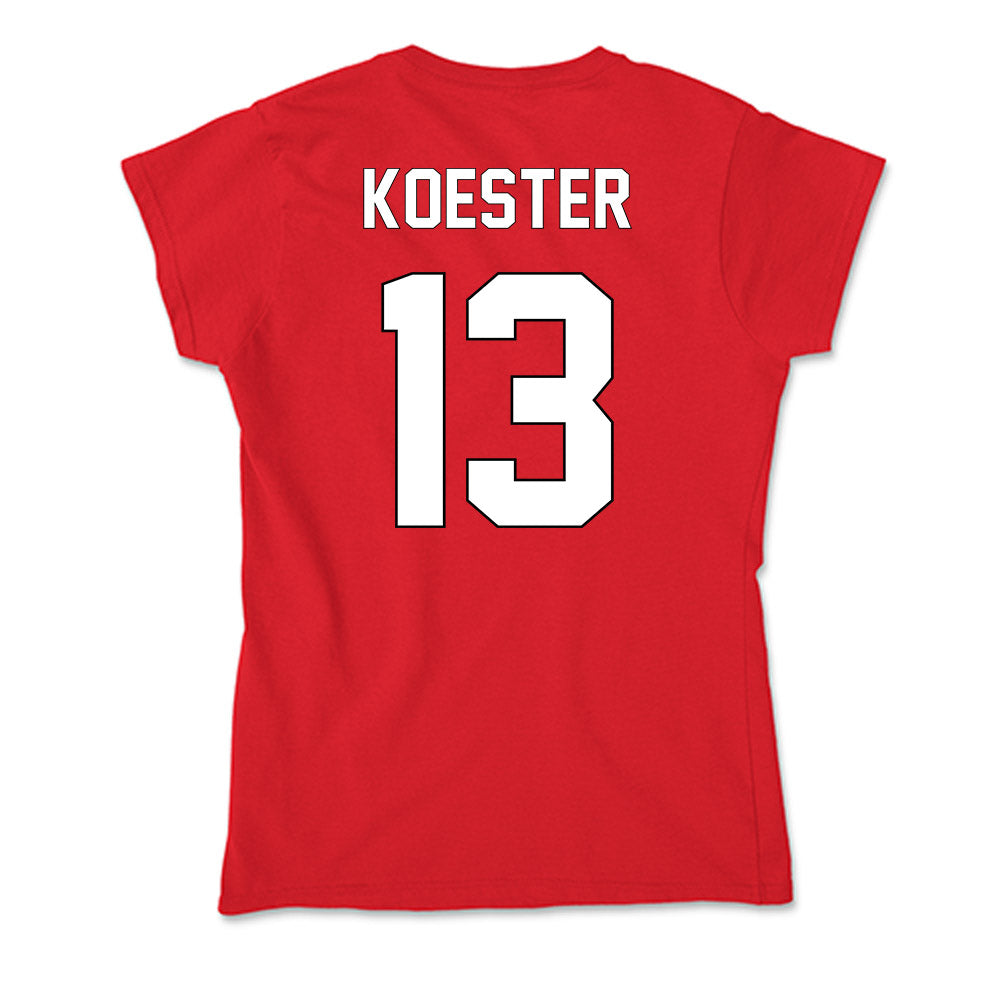 Maryland - NCAA Baseball : Logan Koester - Soft Style Women’s T-Shirt-1