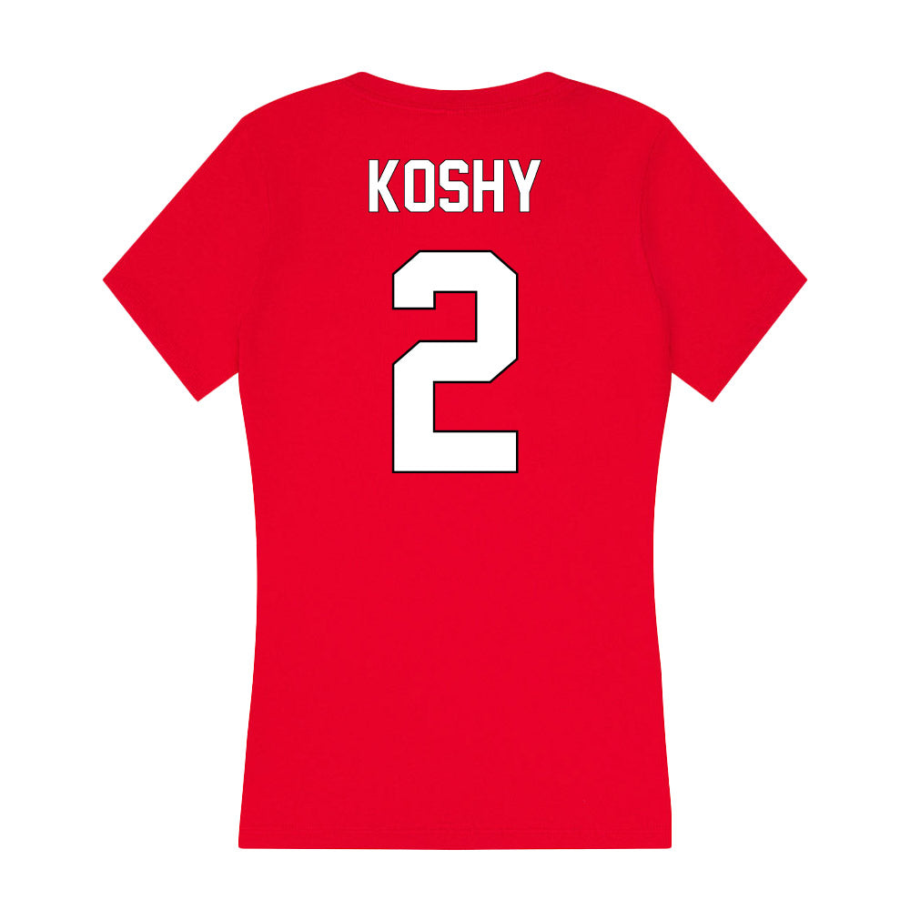 Maryland - NCAA Baseball : Andrew Koshy - Women's V-Neck T-Shirt-1