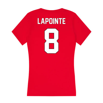 Maryland - NCAA Women's Lacrosse : Lauren Lapointe - Women's V-Neck T-Shirt-1