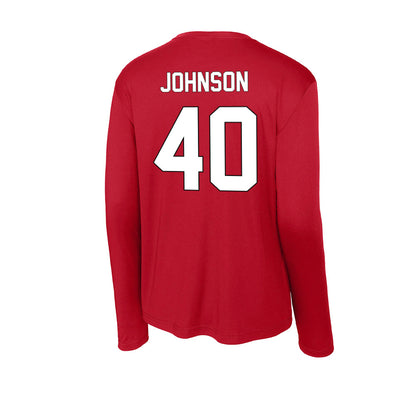 Maryland - NCAA Football : Taizse Johnson - Activewear Long Sleeve T-Shirt