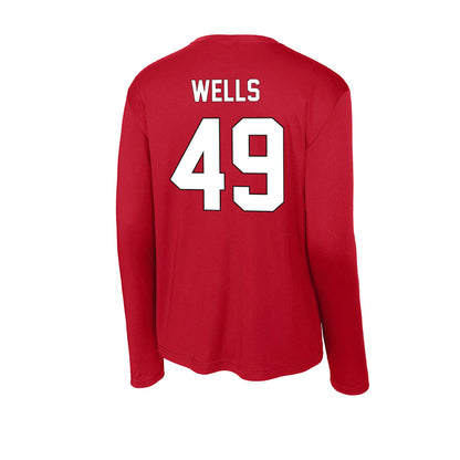 Maryland - NCAA Football : Chris Wells - Activewear Long Sleeve T-Shirt-1