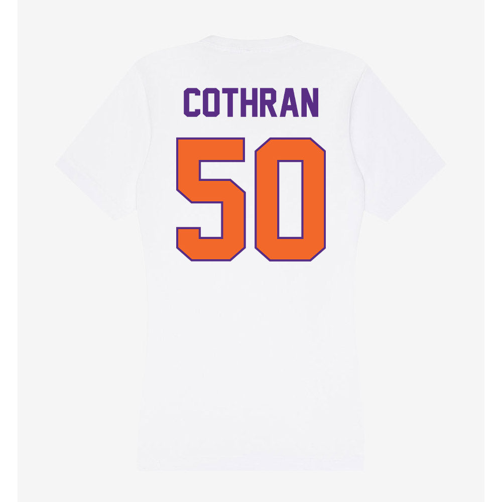 Clemson - NCAA Football : Fletcher Cothran - Women's V-Neck T-Shirt-1