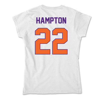 Clemson - NCAA Men's Soccer : Aiden Hampton - Soft Style Women’s T-Shirt-1