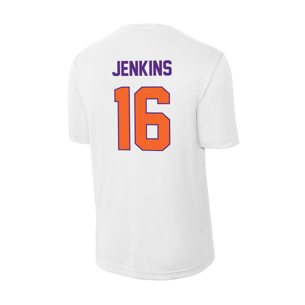 Clemson - NCAA Women's Soccer : Jolie Jenkins - Activewear T-Shirt-1