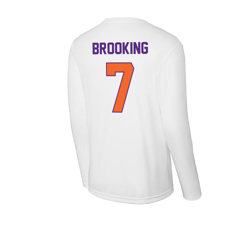 Clemson - NCAA Football : Logan Brooking - Activewear Long Sleeve T-Shirt-1