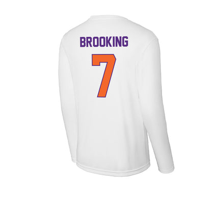 Clemson - NCAA Football : Logan Brooking - Activewear Long Sleeve T-Shirt-1