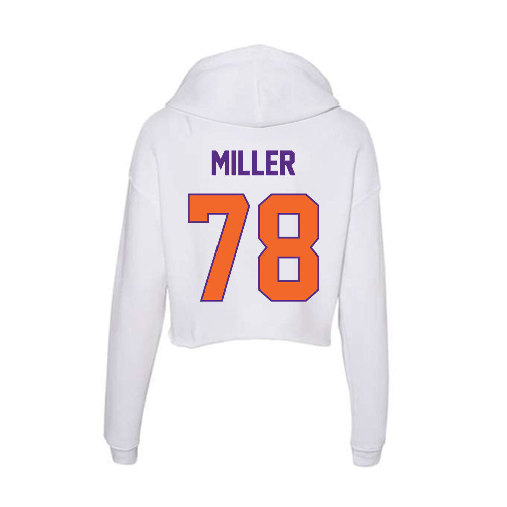 Clemson - NCAA Football : Blake Miller - Women's Crop Fleece Hoodie-1