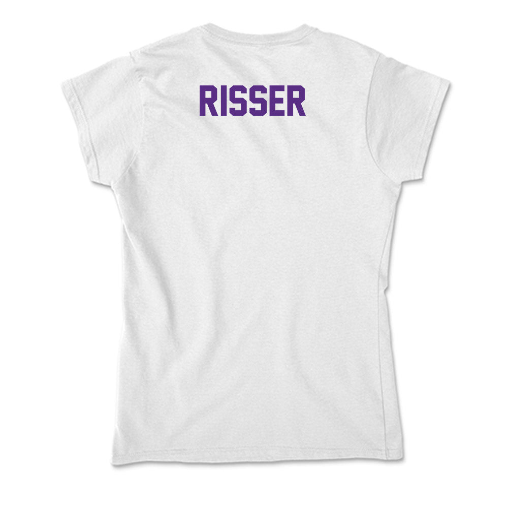 Clemson - NCAA Men's Track & Field : Drake Risser - Soft Style Women’s T-Shirt-1