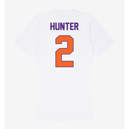 Clemson - NCAA Men's Basketball : Dillon Hunter - Women's V-Neck T-Shirt-1