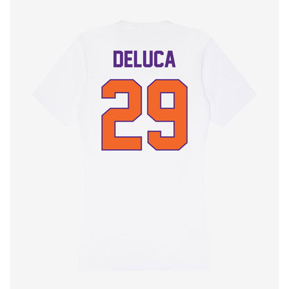 Clemson - NCAA Women's Lacrosse : Tessa DeLuca - Women's V-Neck T-Shirt-1