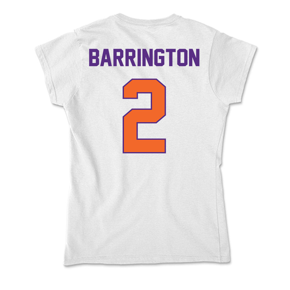 Clemson - NCAA Women's Basketball : Kinsley Barrington - Soft Style Women’s T-Shirt-1