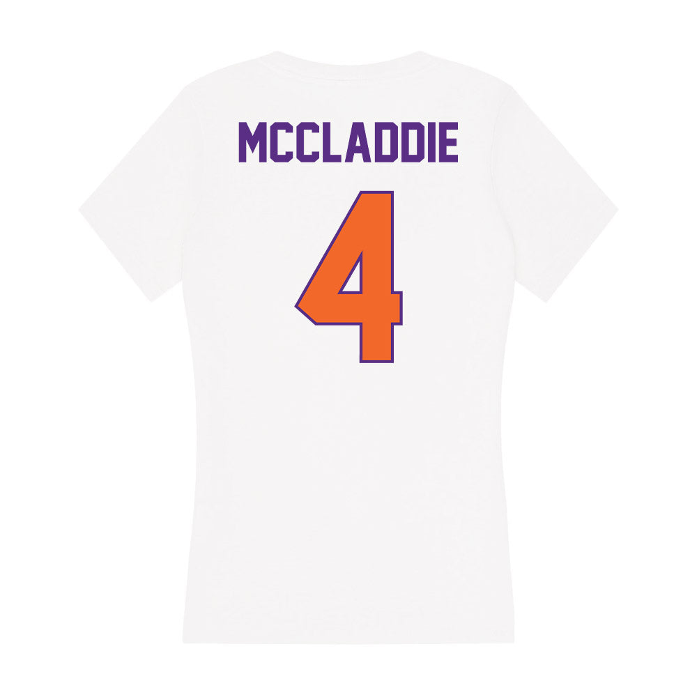 Clemson - NCAA Baseball : Tryston McCladdie - Women's V-Neck T-Shirt-1