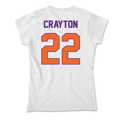 Clemson - NCAA Football : Dee Crayton - Soft Style Women’s T-Shirt-1