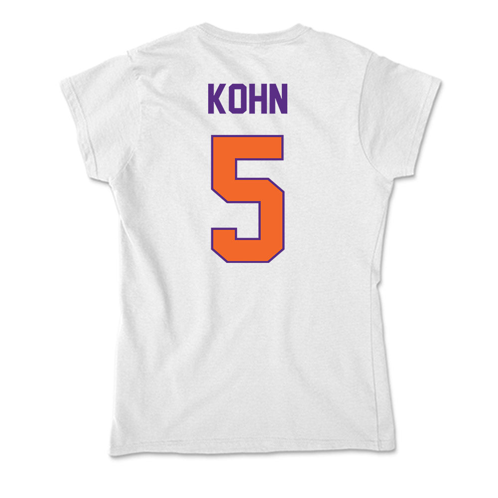 Clemson - NCAA Women's Basketball : Hannah Kohn - Soft Style Women’s T-Shirt-1