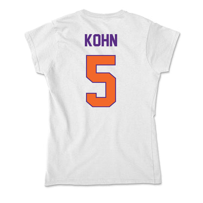 Clemson - NCAA Women's Basketball : Hannah Kohn - Soft Style Women’s T-Shirt-1