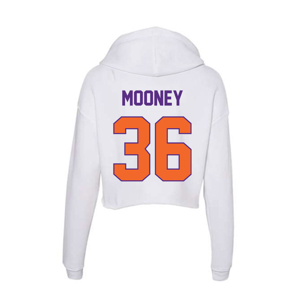 Clemson - NCAA Women's Lacrosse : Mikaela Mooney - Women's Crop Fleece Hoodie-1