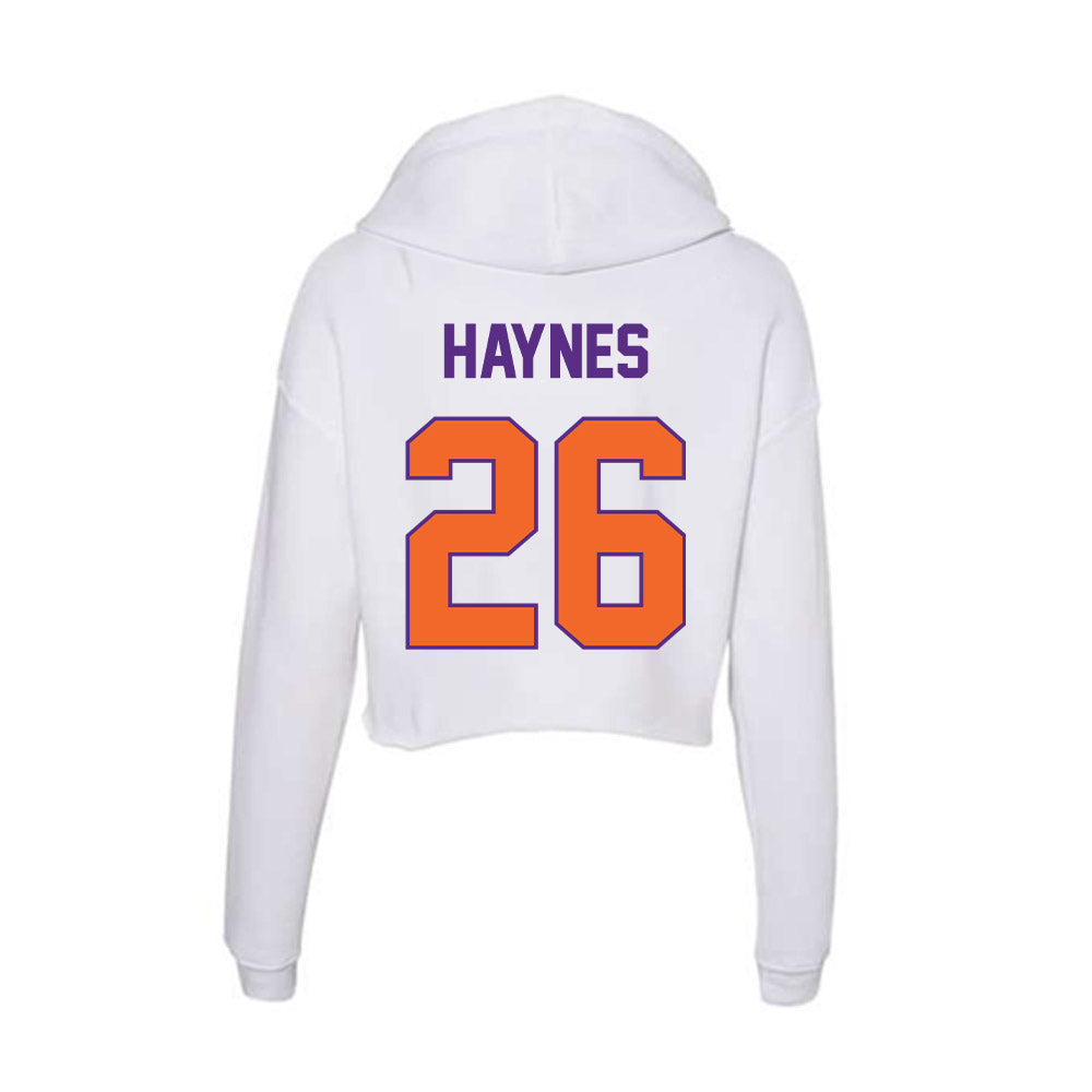Clemson - NCAA Football : Jay Haynes - Women's Crop Fleece Hoodie-1
