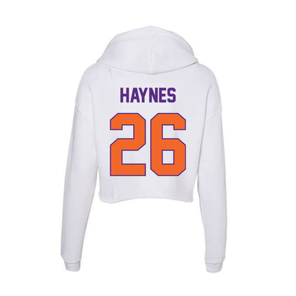 Clemson - NCAA Football : Jay Haynes - Women's Crop Fleece Hoodie-1