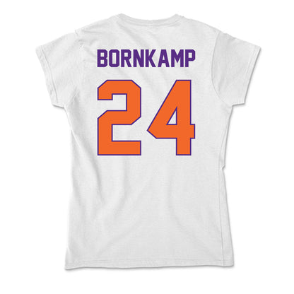 Clemson - NCAA Women's Soccer : Megan Bornkamp - Soft Style Women’s T-Shirt-1