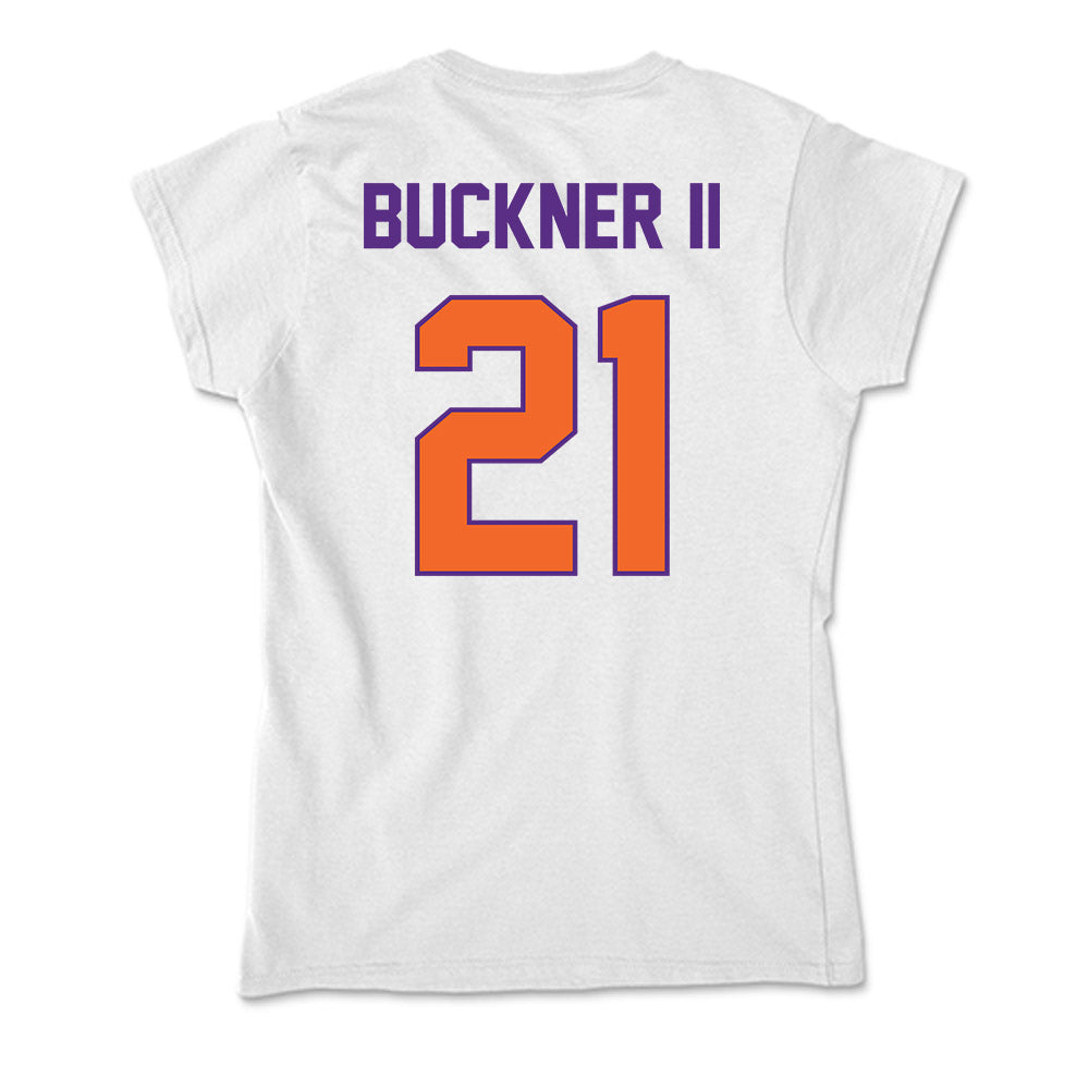 Clemson - NCAA Men's Basketball : Ace Buckner II - Soft Style Women’s T-Shirt-1