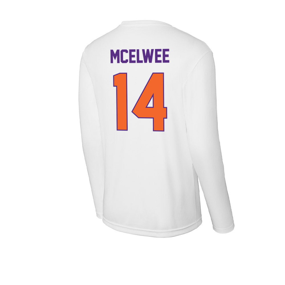 Clemson - NCAA Women's Lacrosse : Caitlin McElwee - Activewear Long Sleeve T-Shirt-1