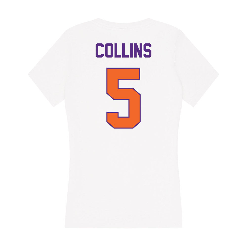Clemson - NCAA Softball : Marian Collins - Women's V-Neck T-Shirt-1