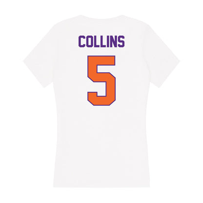 Clemson - NCAA Softball : Marian Collins - Women's V-Neck T-Shirt-1