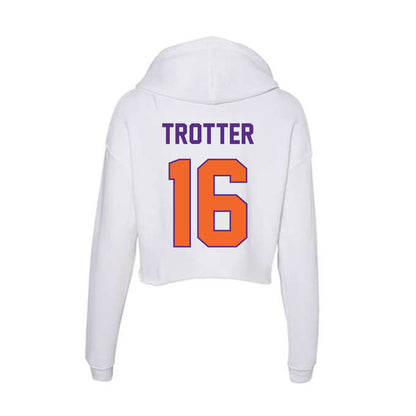 Clemson - NCAA Football : Cade Trotter - Women's Crop Fleece Hoodie-1