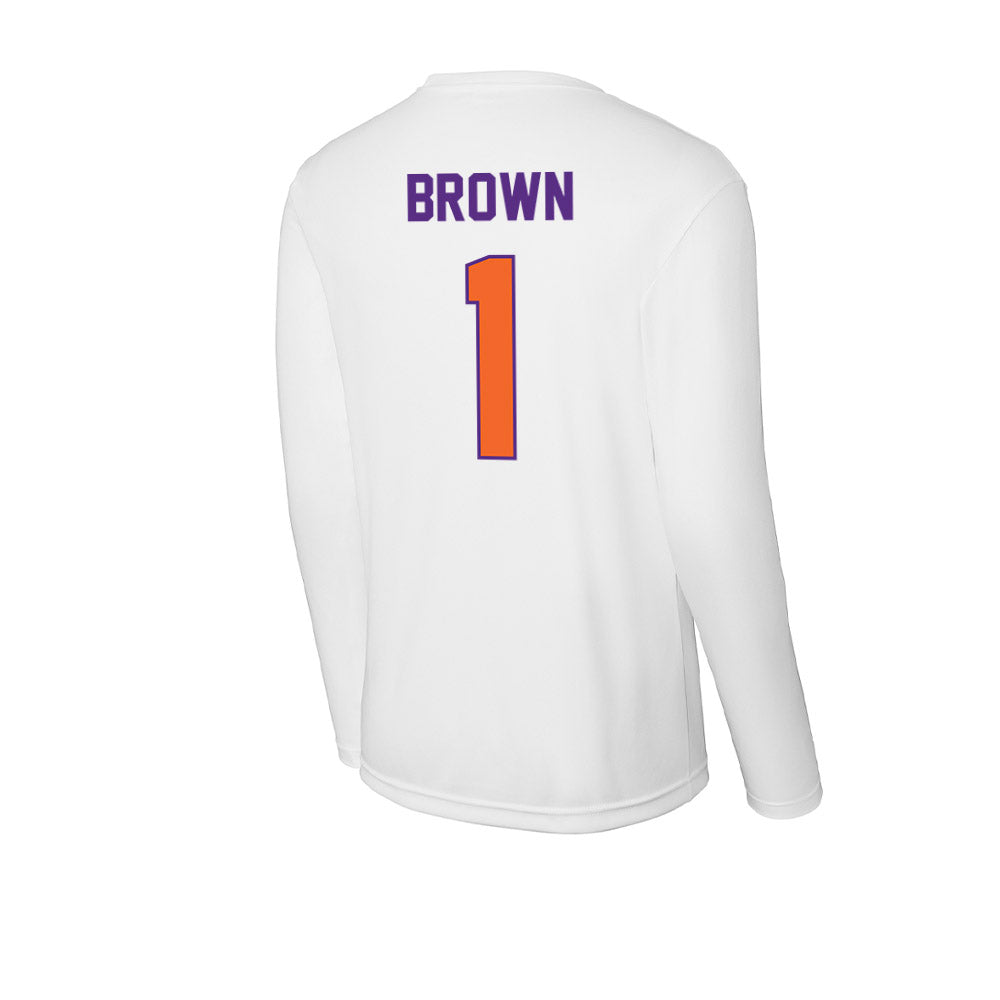Clemson - NCAA Football : Max Brown - Activewear Long Sleeve T-Shirt-1