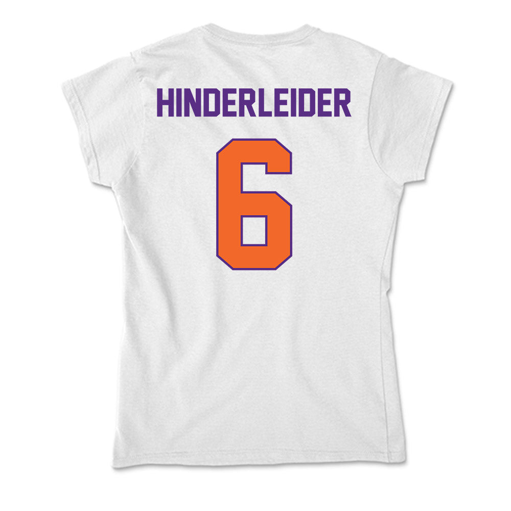 Clemson - NCAA Baseball : Jacob Hinderleider - Soft Style Women’s T-Shirt-1