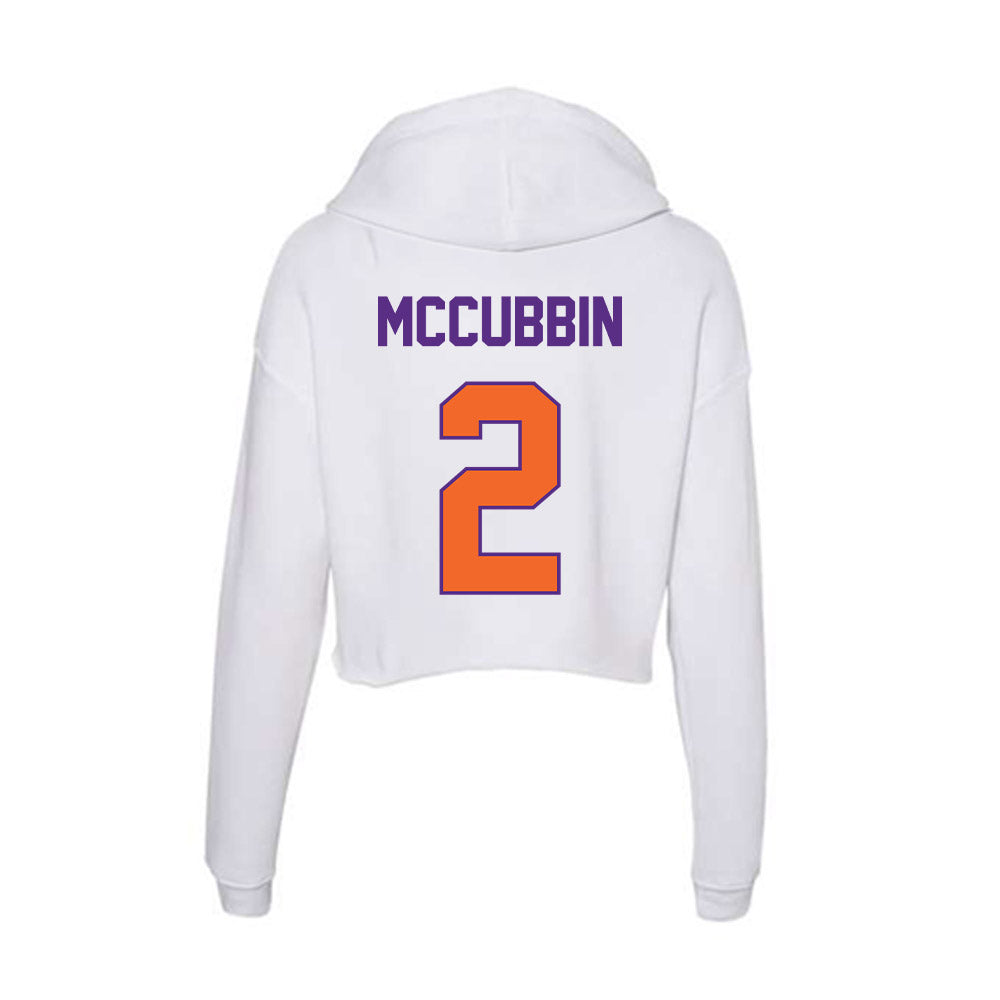 Clemson - NCAA Softball : Brooke McCubbin - Women's Crop Fleece Hoodie-1