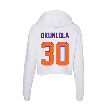 Clemson - NCAA Men's Soccer : Remi Okunlola - Women's Crop Fleece Hoodie-1