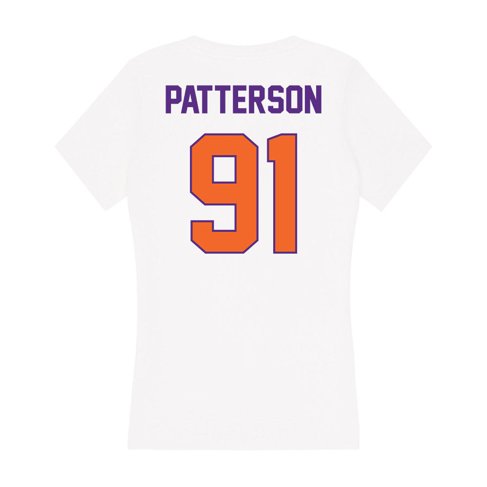 Clemson - NCAA Football : Zaire Patterson - Women's V-Neck T-Shirt-1