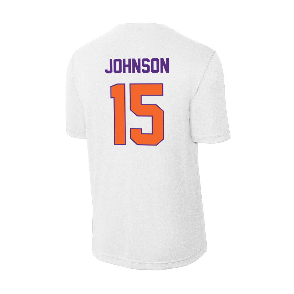 Clemson - NCAA Women's Soccer : Ella Johnson - Activewear T-Shirt-1