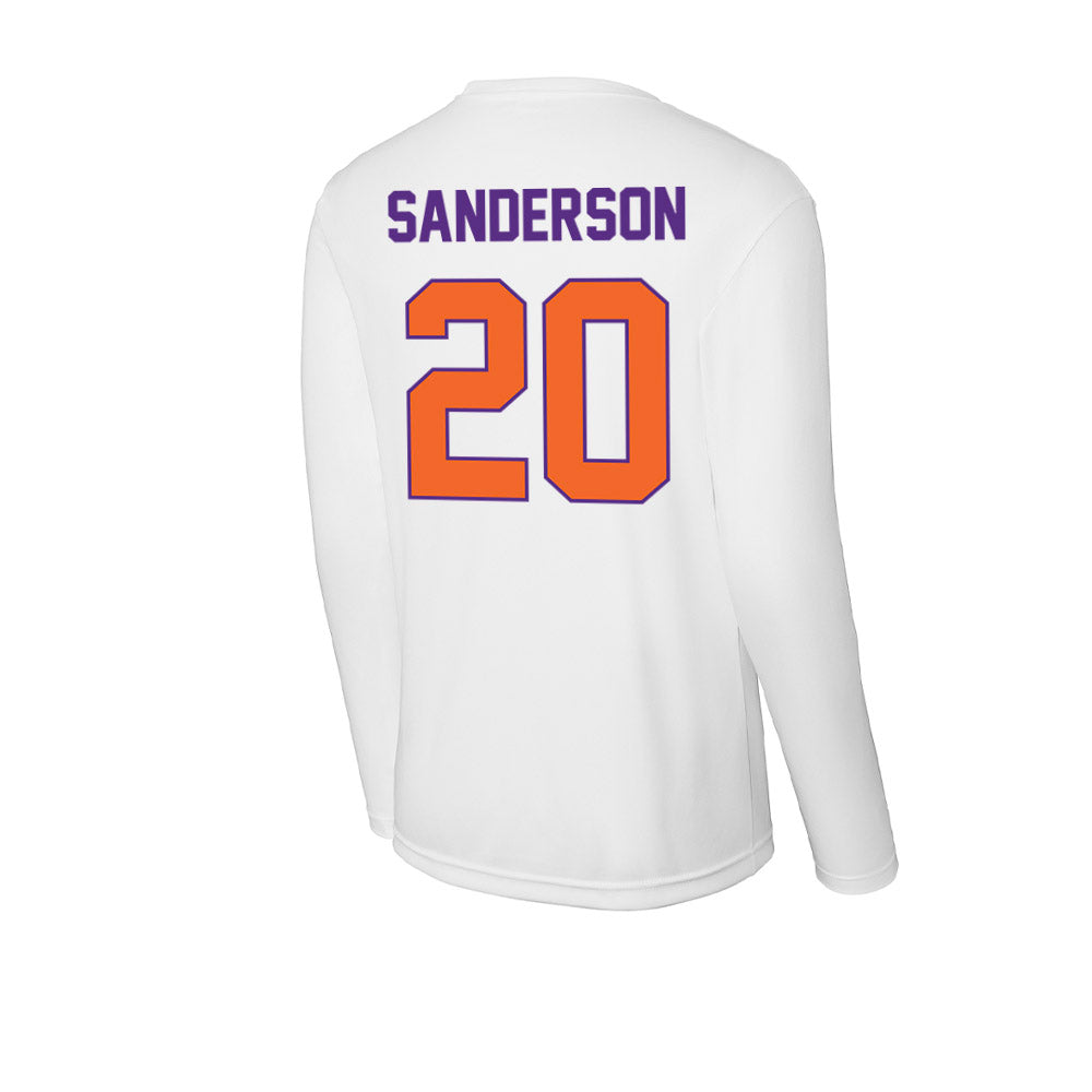 Clemson - NCAA Football : Clark Sanderson - Activewear Long Sleeve T-Shirt-1