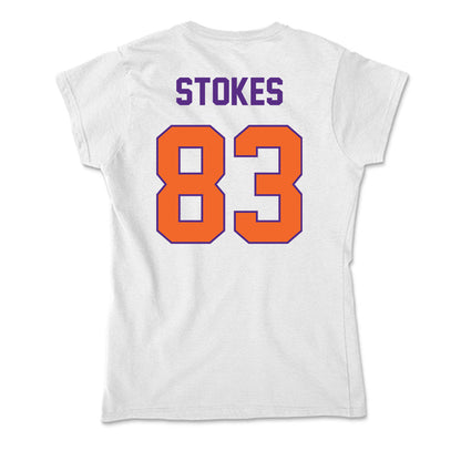 Clemson - NCAA Football : Ethan Stokes - Soft Style Women’s T-Shirt-1