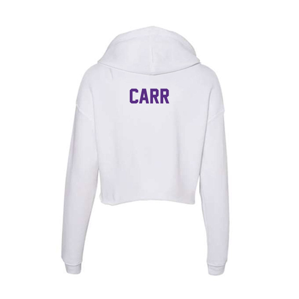 Clemson - NCAA Women's Track & Field : Jordan Carr - Women's Crop Fleece Hoodie-1