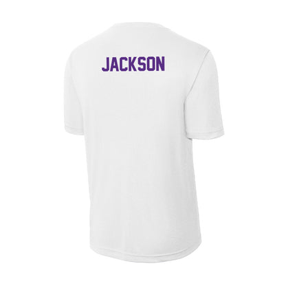 Clemson - NCAA Women's Gymnastics : Eve Jackson - Activewear T-Shirt-1