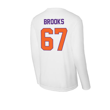 Clemson - NCAA Football : Nathan Brooks - Activewear Long Sleeve T-Shirt-1