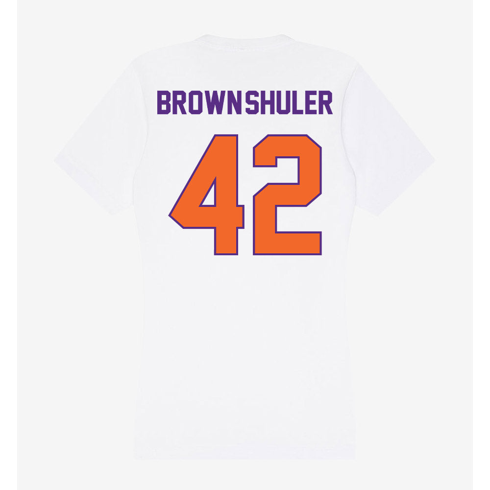 Clemson - NCAA Football : Hevin Brown-Shuler - Women's V-Neck T-Shirt-1