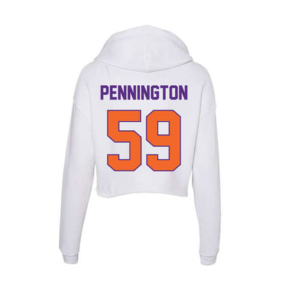 Clemson - NCAA Football : Dietrick Pennington - Women's Crop Fleece Hoodie-1