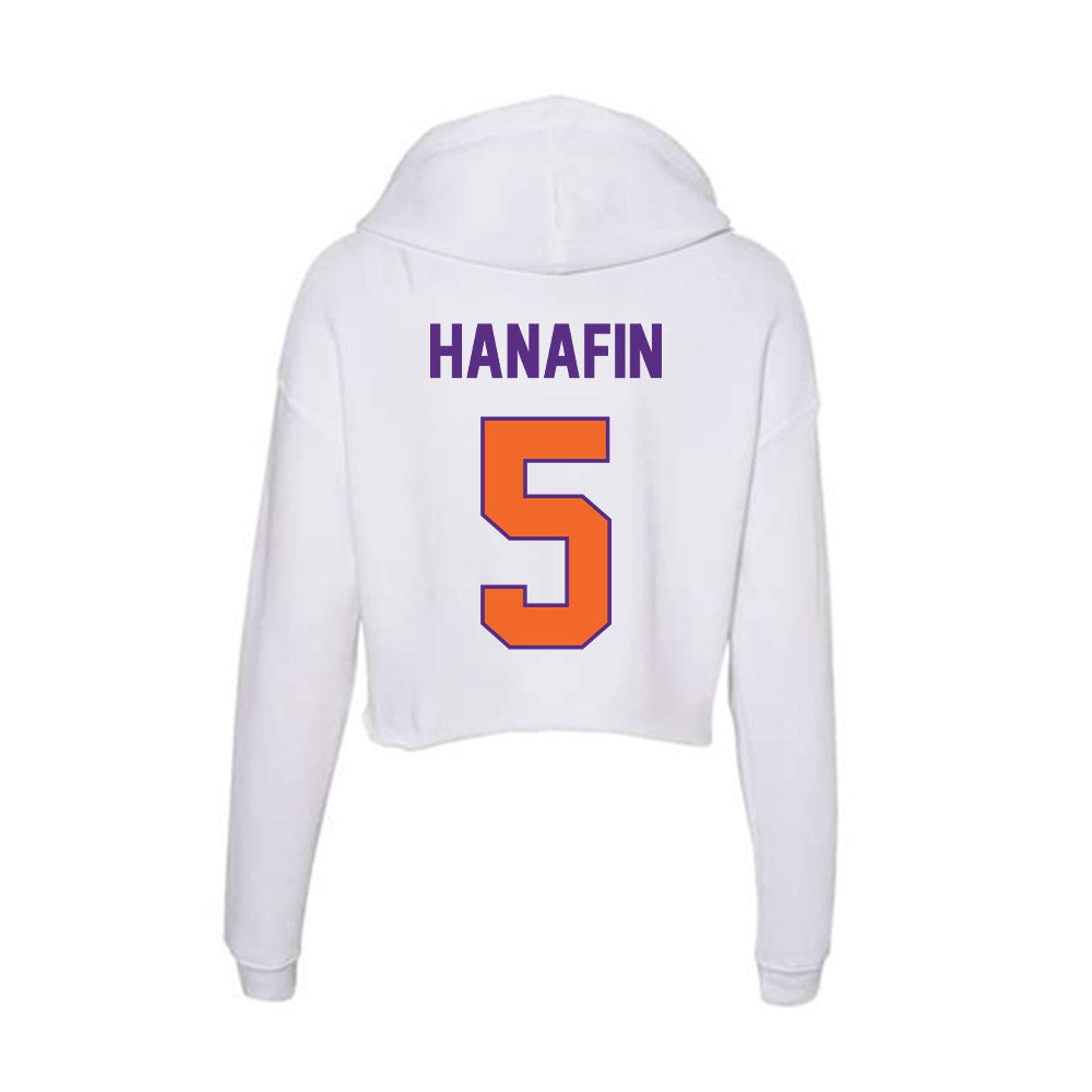 Clemson - NCAA Football : Ronan Hanafin - Women's Crop Fleece Hoodie-1