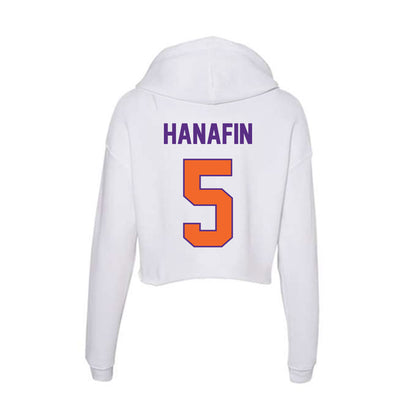 Clemson - NCAA Football : Ronan Hanafin - Women's Crop Fleece Hoodie-1