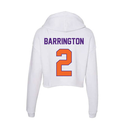 Clemson - NCAA Women's Basketball : Kinsley Barrington - Women's Crop Fleece Hoodie-1