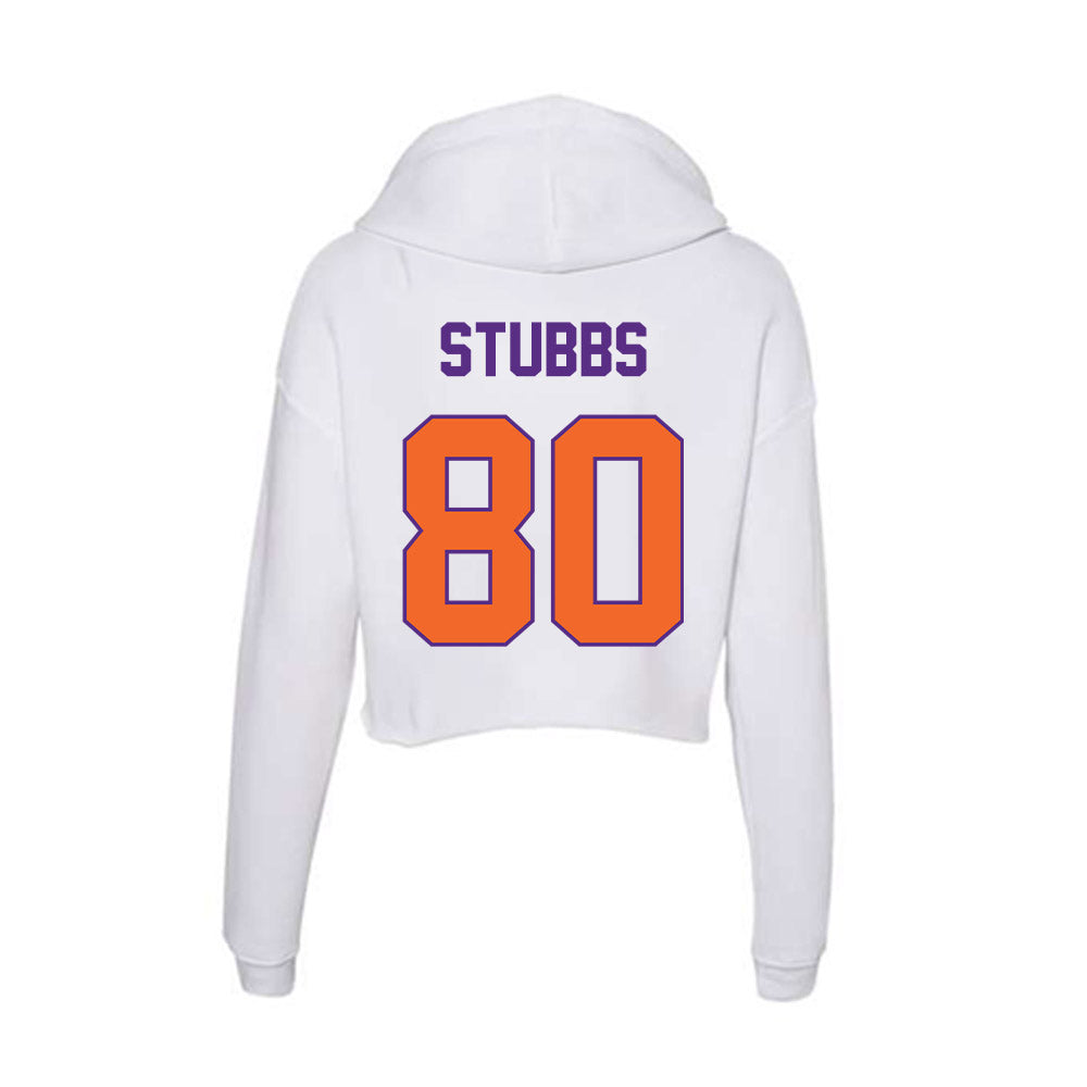 Clemson - NCAA Football : Luke Stubbs - Women's Crop Fleece Hoodie-1